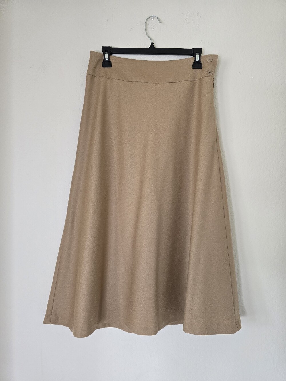Talbots Classic A-Line Wool Maxi Skirt in Camel Size 6